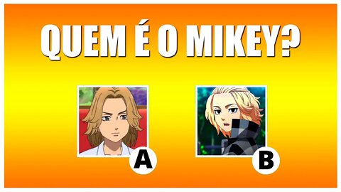 QUIZ TOKYO REVENGERS 💥 15 PERSONAGENS ✨ ADIVINHE O PERSONAGEM DE TOKYO REVENGERS