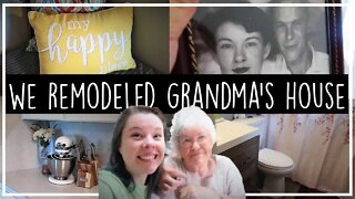 No Updates in 25 Years//Grandma's Renovated House tour//Remodel DIY