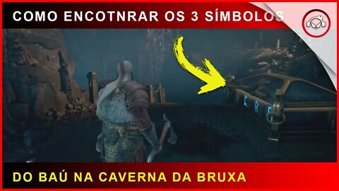 God of war, Como encontrar os 3 símbolos do baú na Caverna da Bruxa | Super dica