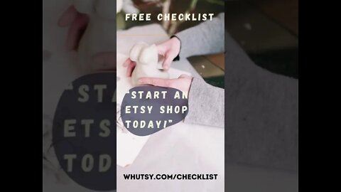 How to Start An Etsy Shop #shorts Download Our Free Checklist PDF, Get Started Today!