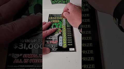 NEW Lottery Tickets Graveyard Green Scratch Offs!