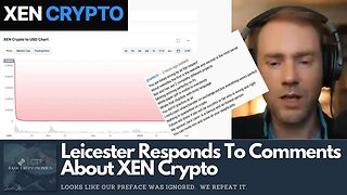 Leicester Responds To Cultish Comments About #XEN Crypto