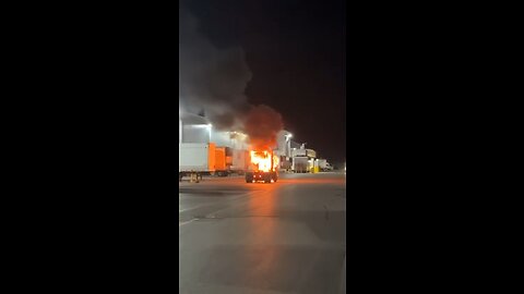 Truck Fire In Ajax