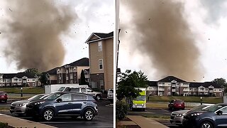 Chilling tornado caught on camera in Indiana