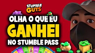 Olha só o que eu ganhei no Stumble Pass de Stumble Guys!