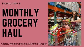 Monthly grocery haul - August