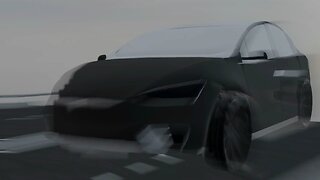 Tesla crash 3D animation