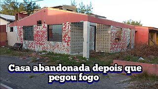 casa abandonada depois do incêndio