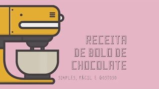 Bolo de chocolate no liquidificador bem barato.