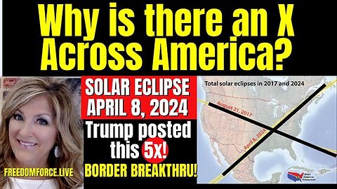 WHY IS AN X ACROSS AMERICA? TRUMP POSTED THIS 5X! BORDER BREAKTHRU! JONAH 2-6-24