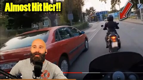 Car Almost Sideswiped This New Motorcycle Rider! Beginner Motorcycle Rider Tips