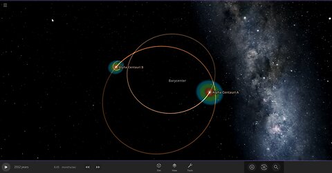 Alpha Centauri A And B Barycenter or Binary Star System — Universe Sandbox 2