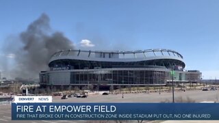 Denver Fire says no injuries in fire at Empower Field at Mile High