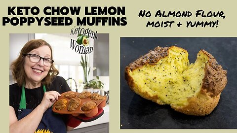 Keto Chow Lemon Poppyseed Muffins without Almond Flour