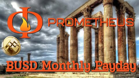 Prometheus DeFi BUSD Monthly Payday! Passive Income Detached From Market Craziness (fixed)