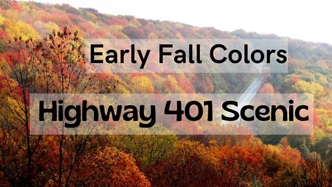 Early Fall Colors. Highway 401 Ontario Scenic Drive