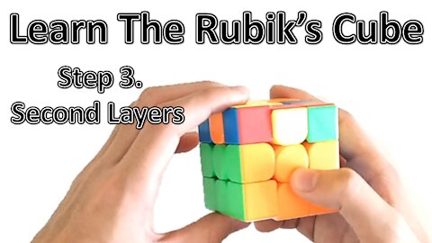 Learn How to Solve a Rubik's Cube - Step 3 (with Example Solve) (Beginner Tutorial)