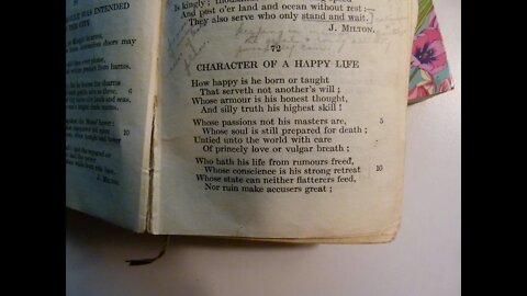 Character of a Happy Life - Sir H. Wotton