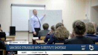 San Diego schools struggle with substitute teacher shortage