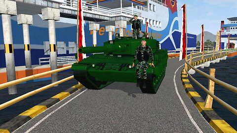 Bus Simulator Indonesia : ARMY TANK MOD Gameplay | MOD BUSSID