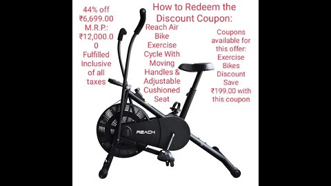 Reach Air Bike Exercise Cycle Cushioned Seat 44% ₹6,699.00R.P.: lfilledInclusive of all taxes