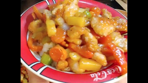 🥡 Homemade Sweet & Sour Sauce With Crispy Chicken 🐔🍍🥕🫑🧅🧄
