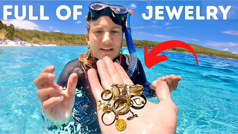 Jewelry Found Underwater Metal Detecting Beach Paradise (4WD Adventure PT2)