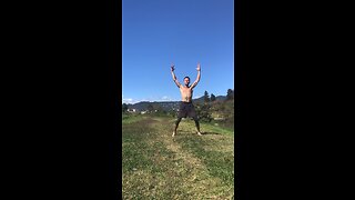 How to do the jumping jacks cardio exercise outdoors