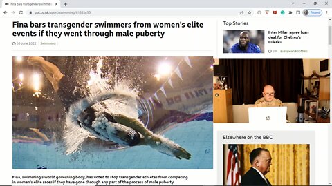 Bio-Males Banned From Competing Against Bio-Females, by FINA, Swimmings World Gov Body.