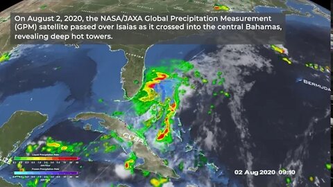 NASA Captures Isaias Twice Along East Coast