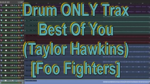 Drum ONLY Trax - Best Of You (Taylor Hawkins)