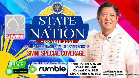 State of the Nation Address of President Ferdinand R. Marcos Jr. | SMNI Special Coverage