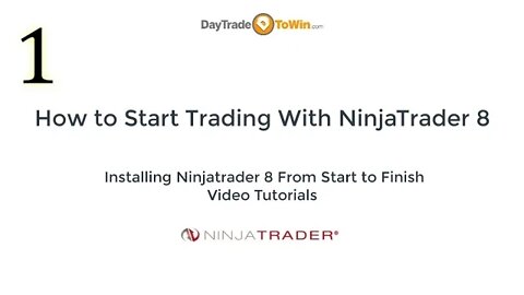 NinjaTrader 8 How To Download NInjatrader From Start to Finish Video Tutorials Part 1