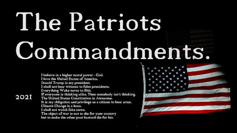 The Patriots Commandments!