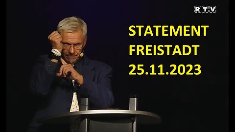 Rede (nicht nur) zur WHO.Freistadt 25. Nov.2023@Martin Haditsch🙈