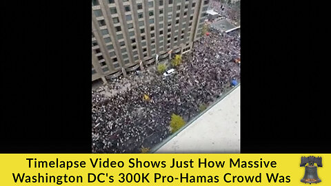 Timelapse Video Shows Just How Massive Washington DC's 300K Pro-Hamas Crowd Was