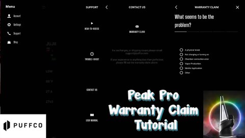 How To Puffco Peak Pro - Puffco App Warranty Claim Tutorial -