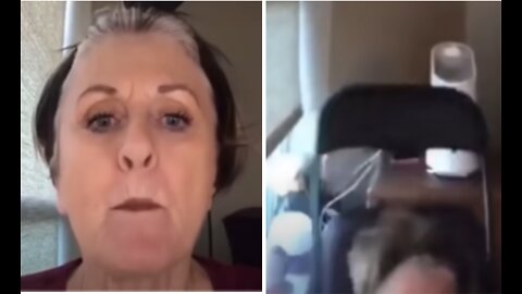 Woman Breaks Chair While Making Video