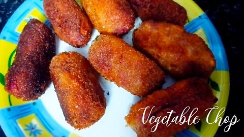 BENGALI RECIPE VEGETABLE CHOP | HOW TO MAKE VEGETABLE CHOP IN HINDI | CRISPY VEG CHOP | FOOD COURT