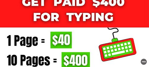 Get Paid $5 Every Minute By Typing Words - Make Money Typing Words 2022 (Make Money Online 2022)