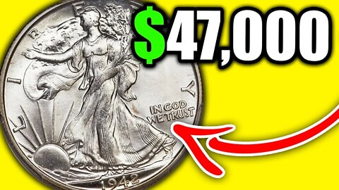 SUPER RARE COINS WORTH MONEY - 1942 WALKING LIBERTY HALF DOLLAR VALUE