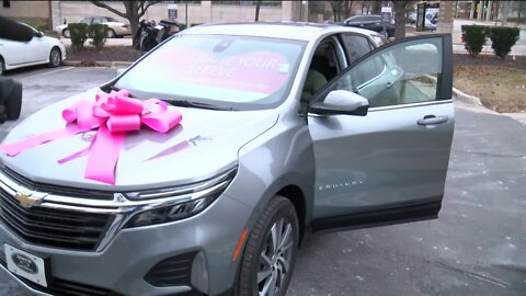 Dedicated blood donor gifted a brand new SUV after decades of donating