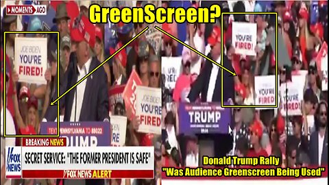 Donald Trump Rally - "Was Audience Greenscreen Being Used"