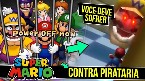 Telas Pertubadoras da Nintendo Super Mario contra Pirataria #shorts