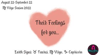 ♍️ Virgo Season 2022: Their Feelings for you: 🌍 Earth Signs: ♍️ Virgo, ♉️ Taurus, ♑️ Capricorn