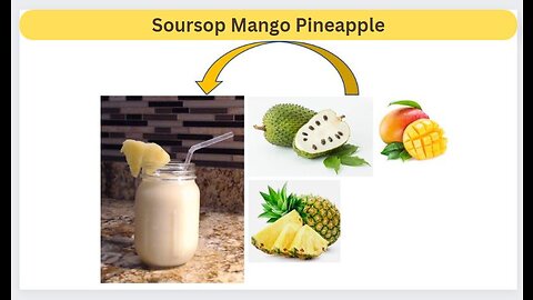 Soursop Mango Pineapple Smoothie #Smoothies #healthy #healthylifestyle