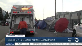 Stricter City Enforcement at homeless encampments