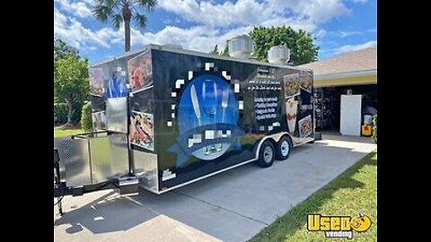 2021 - 8' x 20' Food Concession Trailer | Mobile Kitchen Unit for Sale in Florida