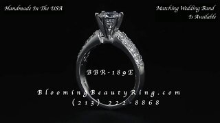 189E BBR Diamond Engagement Ring By Blooming Beauty Ring Company