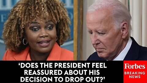 Karine Jean-Pierre Asked For Biden’s Reaction To ‘Strong Initial Enthusiasm’ For Harris’s 2024 Bid